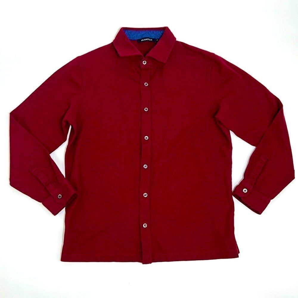 Bugatchi Maroon Button Down Shirt
